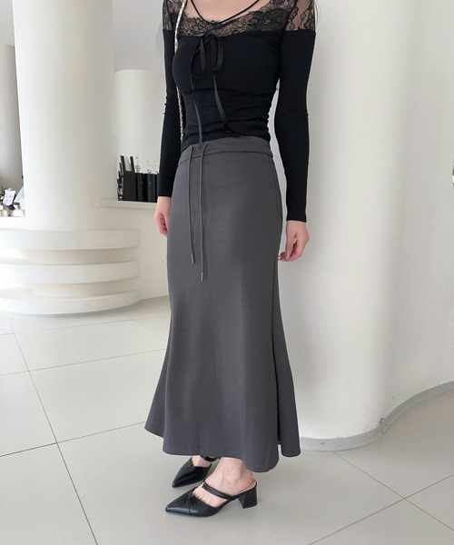 セール】【Jasmine】スウェットタイトロングスカート（スカート