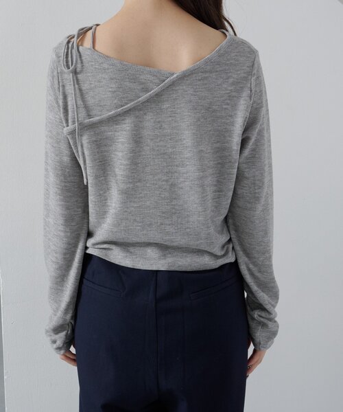 Kastane（カスタネ）の「【新色追加/4色展開】スタッズデザイントップス（Tシャツ/カットソー・レディース・アイボリー/ブラック/グレー/ミント・FREE）」の10枚目の写真