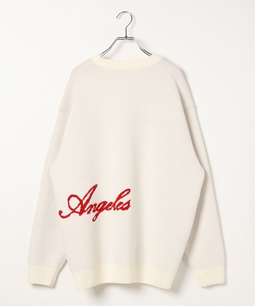 BAYFLOW（ベイフロー）の「【累計販売数10万枚突破！】HAPPYカラーニットプルオーバー25（ニット/セーター・メンズ・オフホワイト/ブラック/ピンク/ブルー/オレンジ/ネイビー/ベージュ/レッド・SMALL/LARGE/MEDIUM）」の9枚目の写真