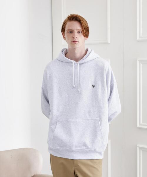 TAKEO KIKUCHI（タケオキクチ）の「◆【LIMITED】ワンポイント刺繍スウェットパーカー（パーカー・メンズ・ブラック/ブルー系その他/ホワイト/ライトグレー/モスグリーン・02/03/04）」の3枚目の写真