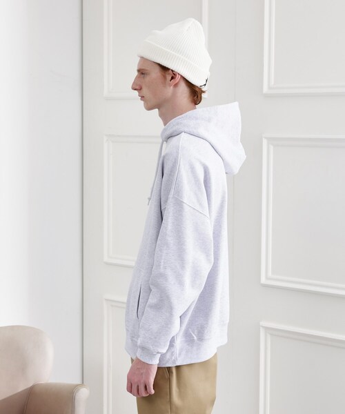 TAKEO KIKUCHI（タケオキクチ）の「◆【LIMITED】ワンポイント刺繍スウェットパーカー（パーカー・メンズ・ブラック/ブルー系その他/ホワイト/ライトグレー/モスグリーン・02/03/04）」の10枚目の写真