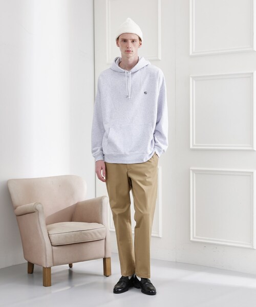 TAKEO KIKUCHI（タケオキクチ）の「◆【LIMITED】ワンポイント刺繍スウェットパーカー（パーカー・メンズ・ブラック/ブルー系その他/ホワイト/ライトグレー/モスグリーン・02/03/04）」の16枚目の写真