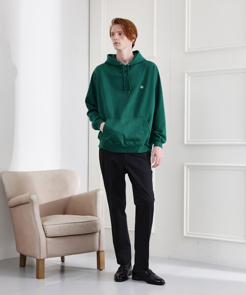 TAKEO KIKUCHI（タケオキクチ）の「◆【LIMITED】ワンポイント刺繍スウェットパーカー（パーカー・メンズ・ブラック/ブルー系その他/ホワイト/ライトグレー/モスグリーン・02/03/04）」の7枚目の写真