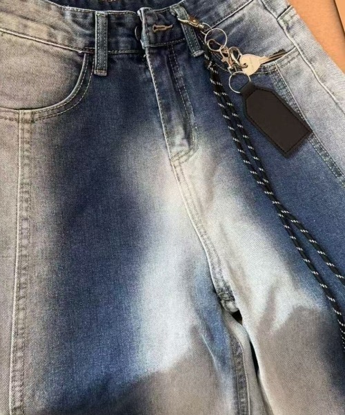 FreeZone（フリーゾーン）の「ツートーンバルーンワイドデニムパンツ（デニムパンツ・メンズ・ブルー・M/S/L）」の10枚目の写真