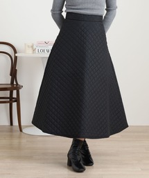 OMNES（オムネス）の「キルティングロングフレアスカート（スカート・レディース）」