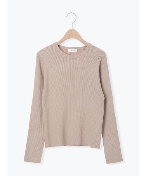 Te chichi TERRASSE（テチチテラス）の「袖口釦クルーネックリブニット（ニット/セーター・レディース・ベージュ/オフホワイト/ブラック・F）」の18枚目の写真