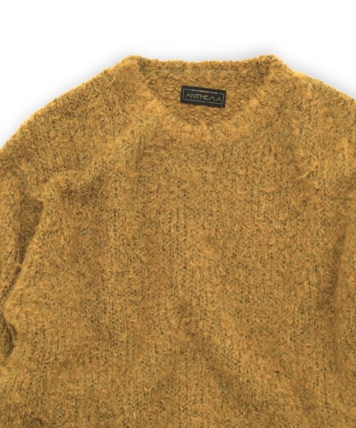 ANTHEM A(アンセムエー)の「【ANTHEM A】 MIXFUR MOLEKNIT CREWNECK(ニット/セーター・メンズ・ブラック/ゴールド・LARGE)」の4枚目の写真