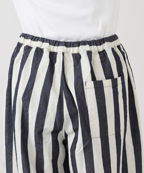 ジャーナルスタンダードラックス |キャンディストライプ イージークロップドパンツ セール】ストライプデニム イージーパンツ（その他パンツ）｜JOURNAL
