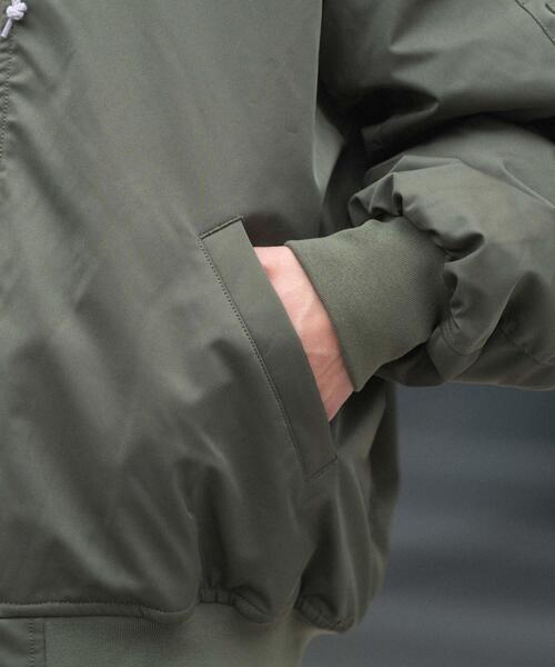 WEGO（ウィゴー）の「WEGO/【25年秋冬新作】2WAYフードパファーMA-1（MA-1・メンズ・ブラック/カーキ・MEDIUM/LARGE）」の6枚目の写真