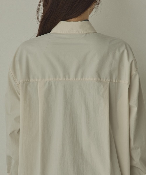 hunch（ハンチ）の「ポリエステルブロード 丈2WAYシャツ（シャツ/ブラウス・レディース・ブラック/カーキ/オフホワイト・FREE）」の11枚目の写真