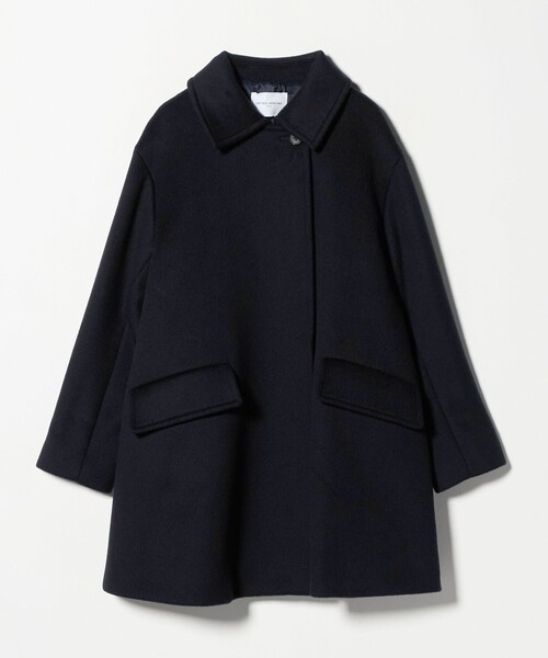 UNITED ARROWS 2WAYカラー ミドルコート　ステンカラーコート　黒 2WAYカラー ミドルコート（ステンカラーコート）｜UNITED ARROWS