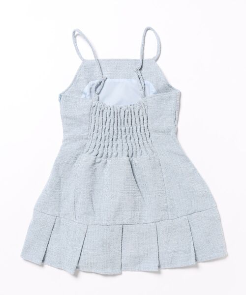 repipi armario（レピピ アルマリオ）の「【セレモニー】ガーリーツイードワンピース（ワンピース・キッズ・サックスブルー/アイボリー・LARGE/MEDIUM/SMALL）」の20枚目の写真