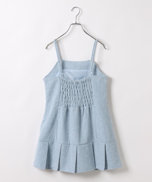 repipi armario（レピピ アルマリオ）の「【セレモニー】ガーリーツイードワンピース（ワンピース・キッズ・サックスブルー/アイボリー・LARGE/MEDIUM/SMALL）」の17枚目の写真