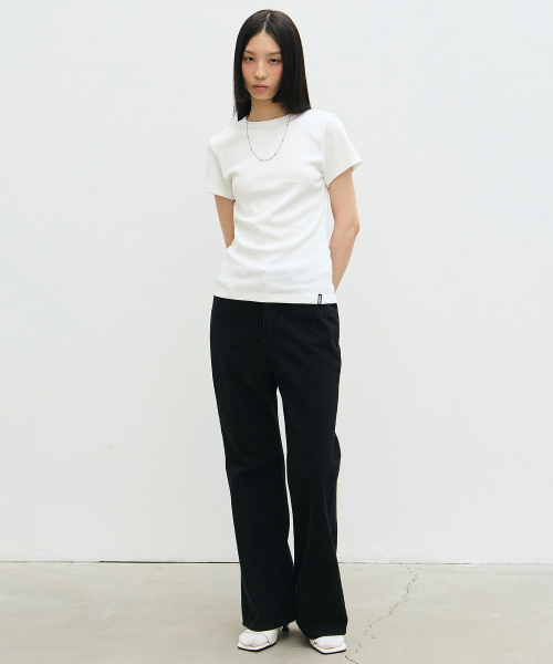 NICK&NICOLE(ニックアンドニコール)の「NICK NICOLE SEMI BOOTCUT PANTS_BLACK(その他パンツ・レディース・その他・SMALL/MEDIUM/LARGE)」の5枚目の写真