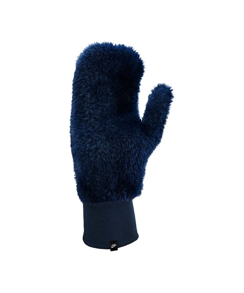 NIKE(ナイキ)の「NIKE/ナイキ 手袋 プラッシュ ニットミトン 防寒 CW2012-010/401(手袋・レディース・ブラック×ホワイト・2XS)」の4枚目の写真