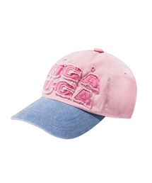 IUGAMAKARAS（イウガマカラス）の「Washed Patch Ball Cap (Pink)（キャップ）」