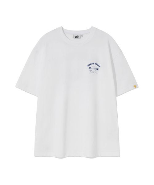 Wacky WiLLy(ワッキーウィリー)の「ビーチグラフィックバカンス半袖Tシャツホワイト(Tシャツ/カットソー・レディース・その他・SMALL/MEDIUM/LARGE/X-LARGE)」の2枚目の写真