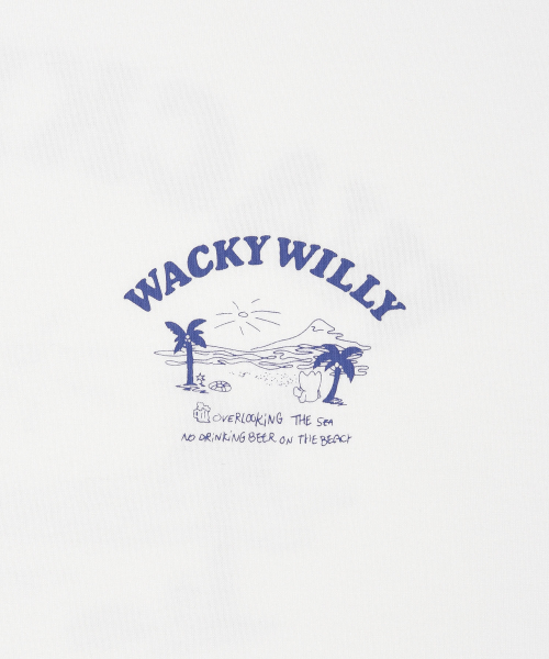 Wacky WiLLy(ワッキーウィリー)の「ビーチグラフィックバカンス半袖Tシャツホワイト(Tシャツ/カットソー・レディース・その他・SMALL/MEDIUM/LARGE/X-LARGE)」の5枚目の写真