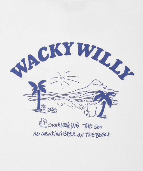 Wacky WiLLy(ワッキーウィリー)の「ビーチグラフィックバカンス半袖Tシャツホワイト(Tシャツ/カットソー・レディース・その他・SMALL/MEDIUM/LARGE/X-LARGE)」の8枚目の写真