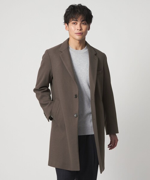 ニットメルトン シングルチェスターコート＜A DAY IN THE LIFE