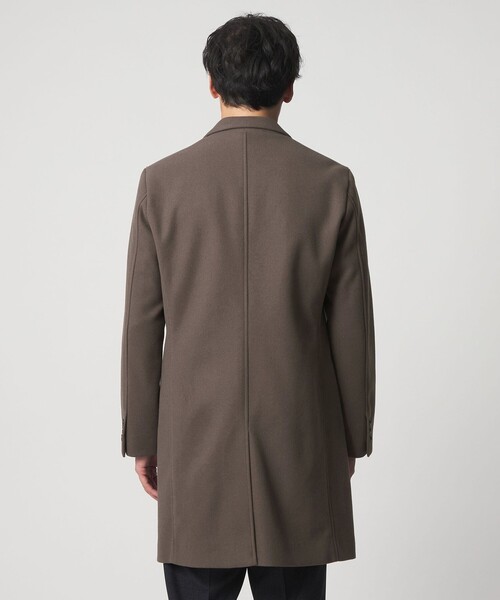 セール】ニットメルトン シングルチェスターコート＜A DAY IN THE LIFE