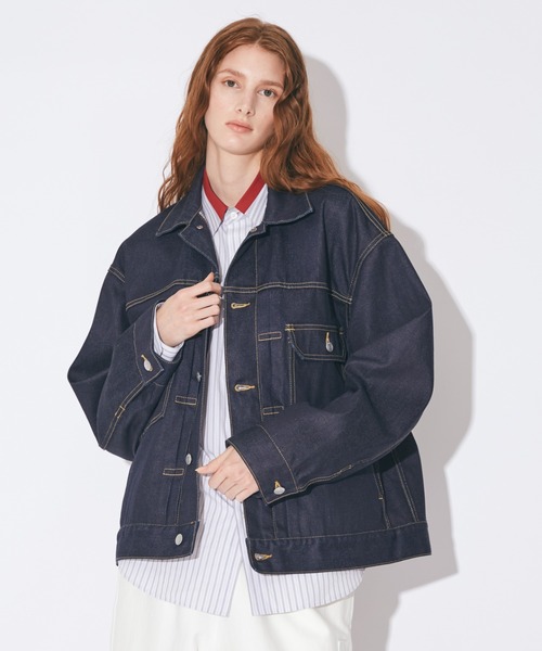 beautiful people(ビューティフルピープル)の「selvedge denim relax blouson(デニムジャケット・メンズ・インディゴブルー・40/38)」の5枚目の写真