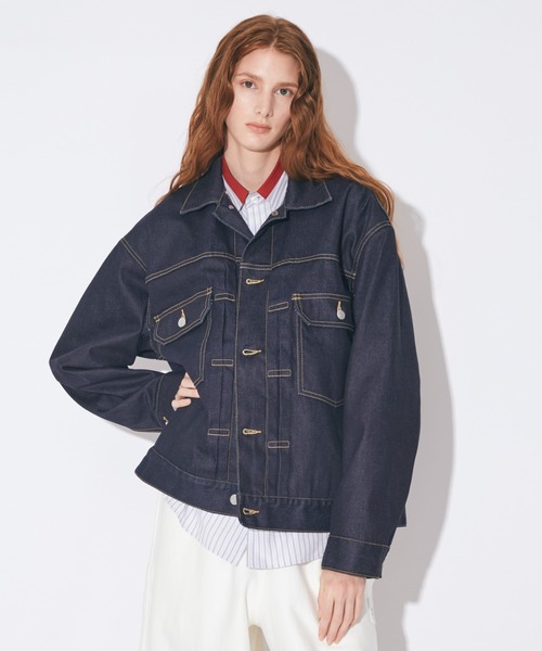 beautiful people(ビューティフルピープル)の「selvedge denim relax blouson(デニムジャケット・メンズ・インディゴブルー・40/38)」の6枚目の写真