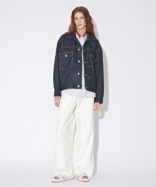beautiful people(ビューティフルピープル)の「selvedge denim relax blouson(デニムジャケット・メンズ・インディゴブルー・40/38)」の8枚目の写真