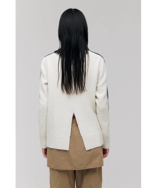 FELICITY（フェリシティ）の「Line Knit Tops（ニット/セーター・レディース・アイボリー/チャコール・2）」の21枚目の写真
