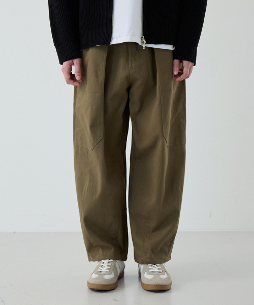 NODU（ノードユー）の「バルーンストラップコットンパンツ [カーキ]（その他パンツ・メンズ・その他・MEDIUM/LARGE/SMALL）」の2枚目の写真