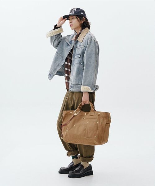 NODU（ノードユー）の「バルーンストラップコットンパンツ [カーキ]（その他パンツ・メンズ・その他・MEDIUM/LARGE/SMALL）」の5枚目の写真