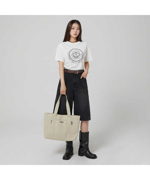 LAP(ラップ)の「EASY SHOPPER BAG AR7AB822(ショルダーバッグ・レディース・ブラック/グリーン/アイボリー・FREE)」の5枚目の写真