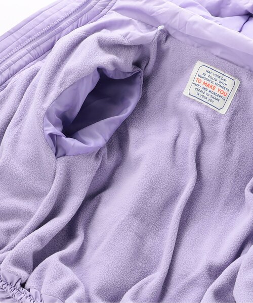 BREEZE（ブリーズ）の「【洗える】パファージャケット_ジュニア対応（ダウンジャケット/コート・キッズ・ラベンダー/ブラック・120/140/130/100/110/90/80）」の17枚目の写真