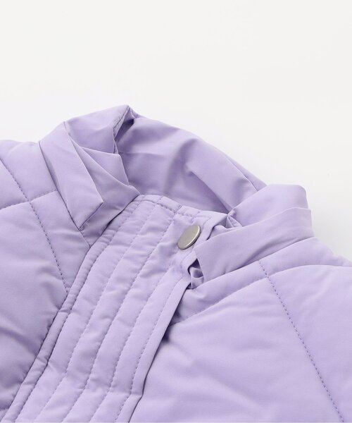 BREEZE（ブリーズ）の「【洗える】パファージャケット_ジュニア対応（ダウンジャケット/コート・キッズ・ラベンダー/ブラック・120/140/130/100/110/90/80）」の5枚目の写真
