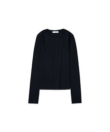 SITP5071 cotton long sleeve T-shirt_Black