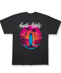 サーフィンシェイクベリーピンクTシャツブラック