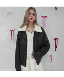 Cafe Mocha Aviator Jacket BLACK