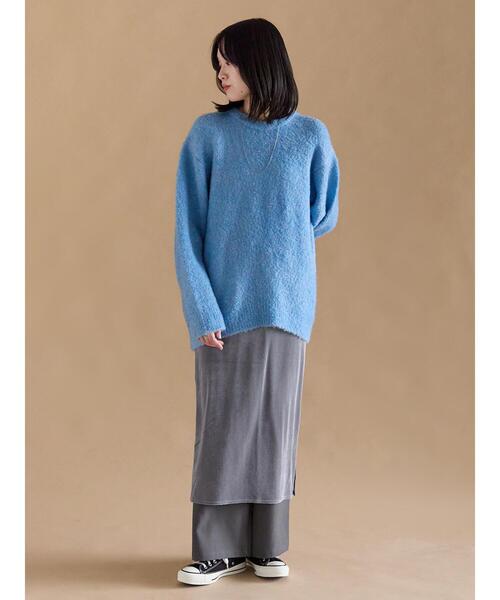 sm2rhythm（サマンサモスモスリズム）の「ブークレニットプルオーバー（ニット/セーター・レディース・ベージュ/グリーン/ピンク/ブルー・F）」の12枚目の写真