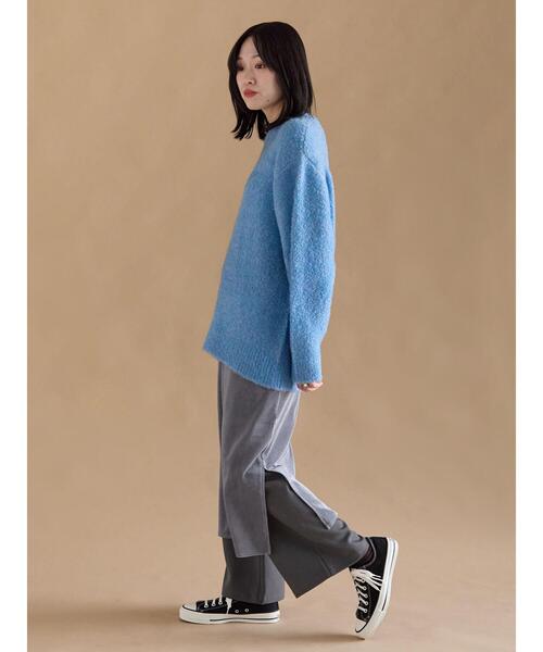 sm2rhythm（サマンサモスモスリズム）の「ブークレニットプルオーバー（ニット/セーター・レディース・ベージュ/グリーン/ピンク/ブルー・F）」の14枚目の写真