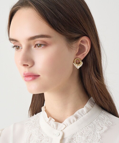 ANAYI(アナイ)の「【Eternal Line 2026】バブルパールイヤリング(イヤリング・レディース・オフホワイト/ピンクベージュ・FREE)」の2枚目の写真