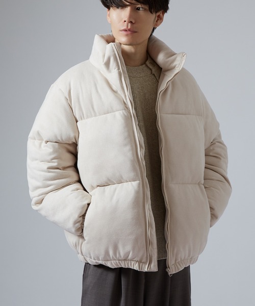 improves（インプローブス）の「スエードタッチ パデッドブルゾン（ダウンジャケット/コート・メンズ・チャコール/ライトベージュ・SMALL/MEDIUM/LARGE/X-LARGE）」の8枚目の写真