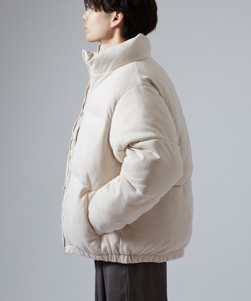 improves（インプローブス）の「スエードタッチ パデッドブルゾン（ダウンジャケット/コート・メンズ・チャコール/ライトベージュ・SMALL/MEDIUM/LARGE/X-LARGE）」の9枚目の写真