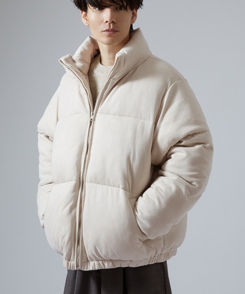 improves（インプローブス）の「スエードタッチ パデッドブルゾン（ダウンジャケット/コート・メンズ・チャコール/ライトベージュ・SMALL/MEDIUM/LARGE/X-LARGE）」の11枚目の写真
