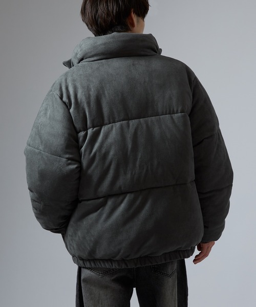 improves（インプローブス）の「スエードタッチ パデッドブルゾン（ダウンジャケット/コート・メンズ・チャコール/ライトベージュ・SMALL/MEDIUM/LARGE/X-LARGE）」の6枚目の写真