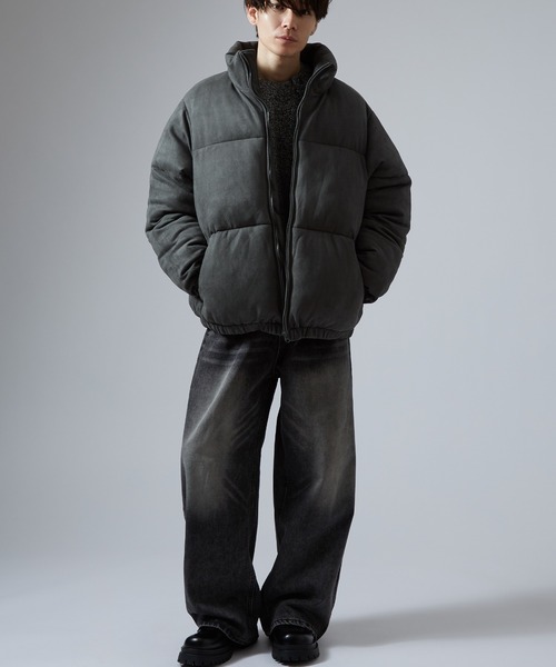 improves（インプローブス）の「スエードタッチ パデッドブルゾン（ダウンジャケット/コート・メンズ・チャコール/ライトベージュ・SMALL/MEDIUM/LARGE/X-LARGE）」の7枚目の写真