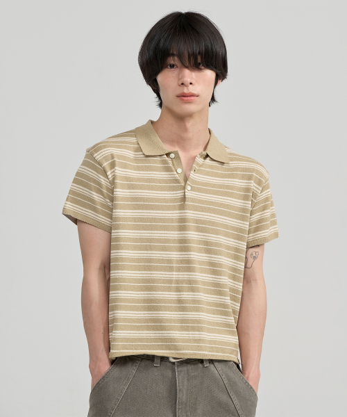 Страйп харф‑слив‑рубашка нит (beige)