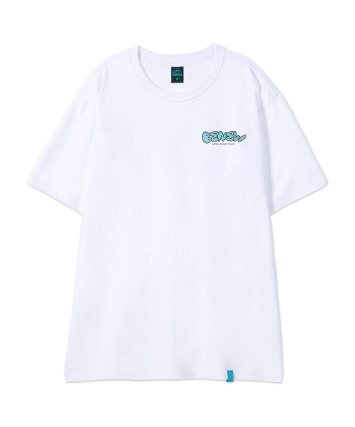 ASTRAL PROJECTION（アストラルプロジェクション）の「[ビ ニュー]コットンルーズフィット半袖Tシャツ_ホワイト（Tシャツ/カットソー・メンズ・その他・LARGE/MEDIUM/X-LARGE/XX-LARGE）」の2枚目の写真