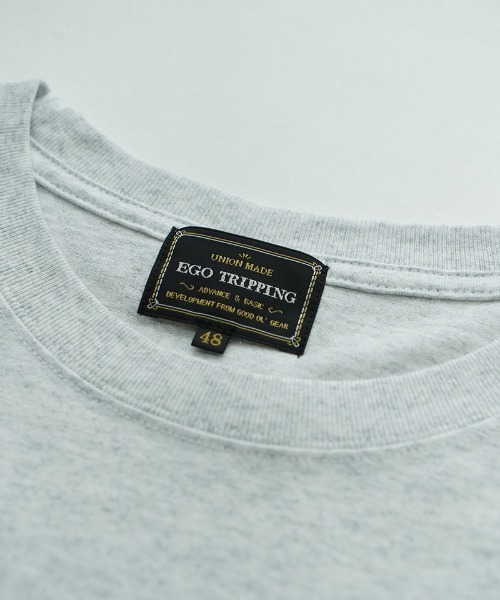 EGO TRIPPING（エゴトリッピング）の「mt10119- PRINTTEE -A short Tシャツ(666606)（Tシャツ/カットソー・メンズ・ブラック/アッシュ/ホワイト・46/48/50）」の4枚目の写真