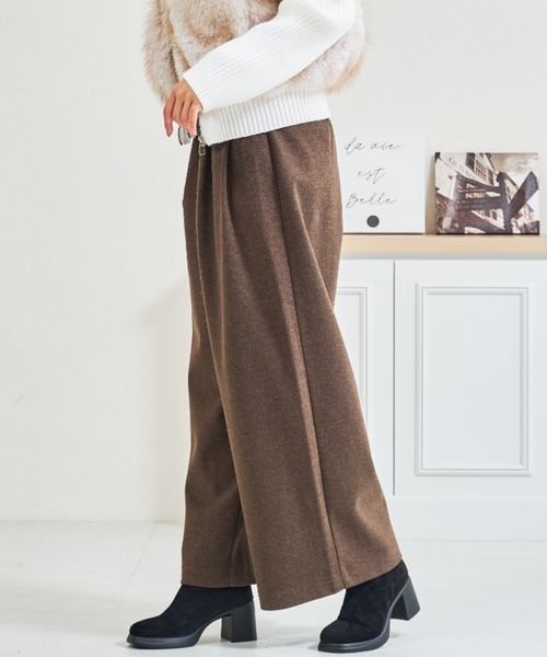 MISCH MASCH(ミッシュマッシュ)の「ZOZO限定 ベルト付きタックカットパンツ(その他パンツ・レディース・グレー/ブラウン・M/S)」の21枚目の写真