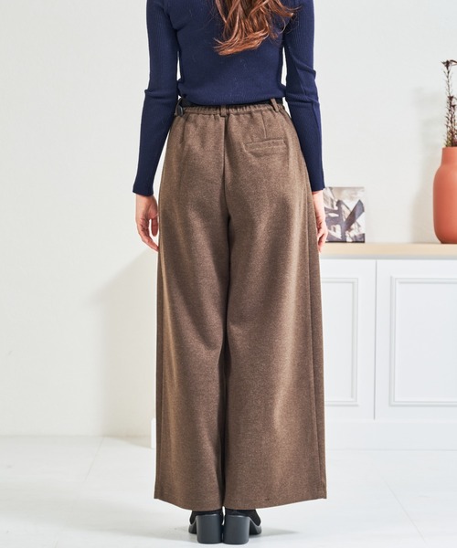 MISCH MASCH(ミッシュマッシュ)の「ZOZO限定 ベルト付きタックカットパンツ(その他パンツ・レディース・グレー/ブラウン・M/S)」の16枚目の写真